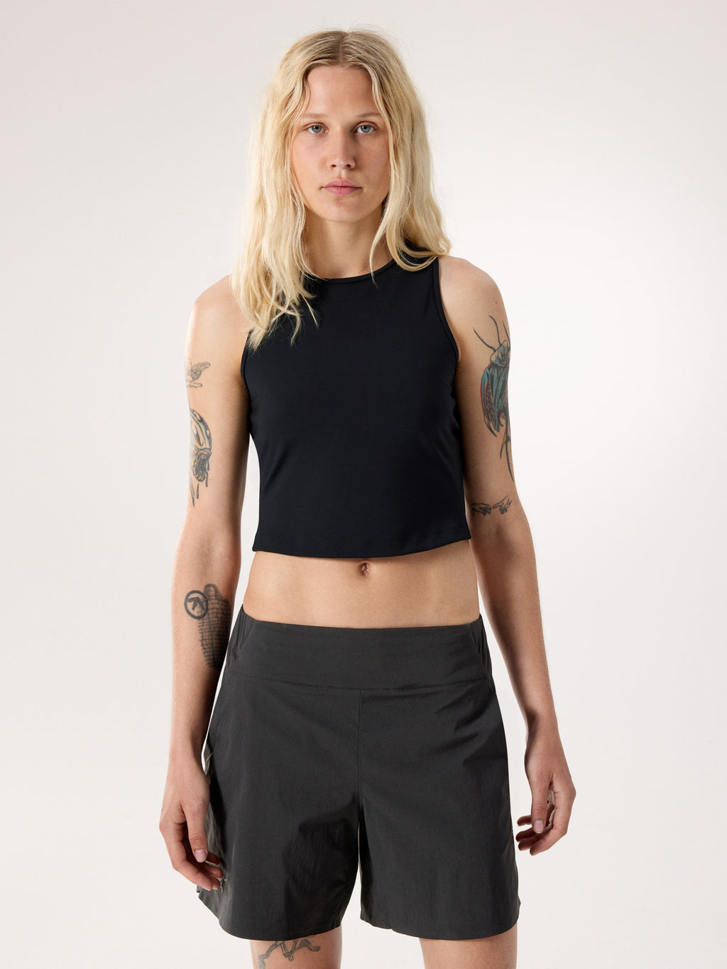 Soria Tank Women's Black / White Front View