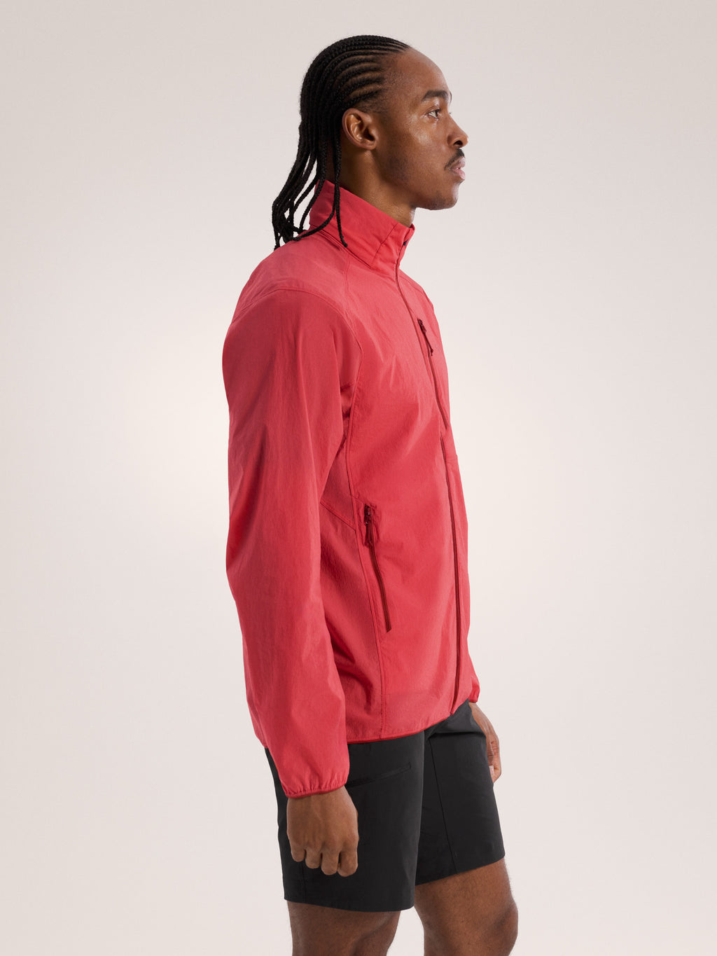 Ossa Stowhood Jacket Stone Red Side View