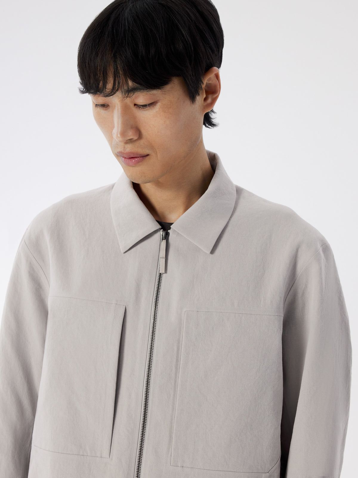 Mionn Softshell Overshirt Silkstone Detail 1