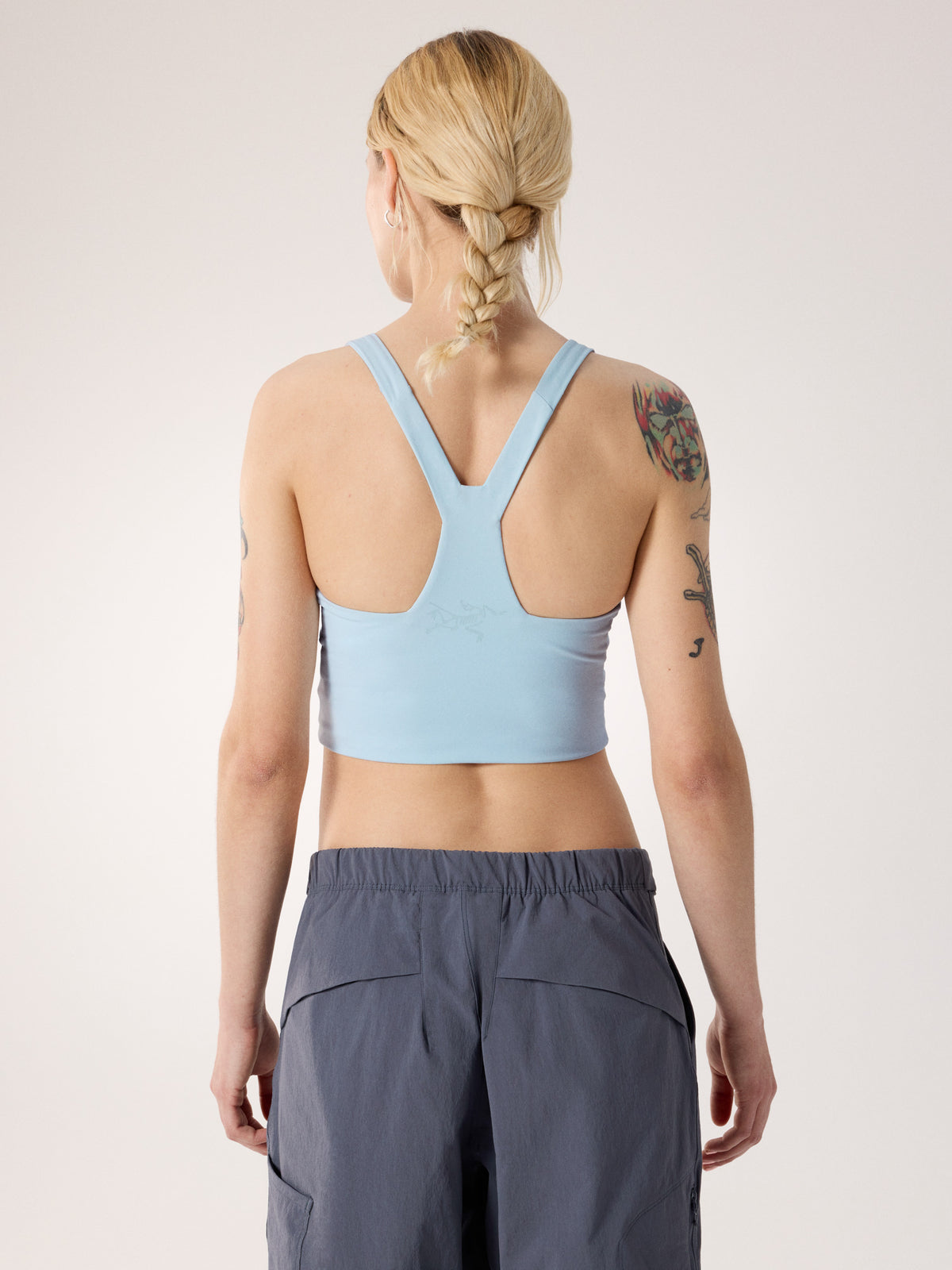 Soria Racerback Tank Women's Alpine Blue Back View
