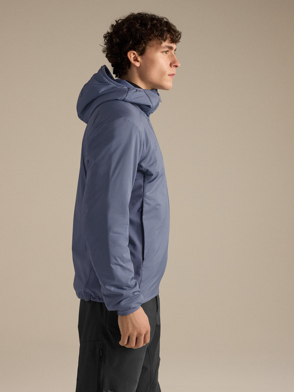 Atom Hoody Stratus Side View