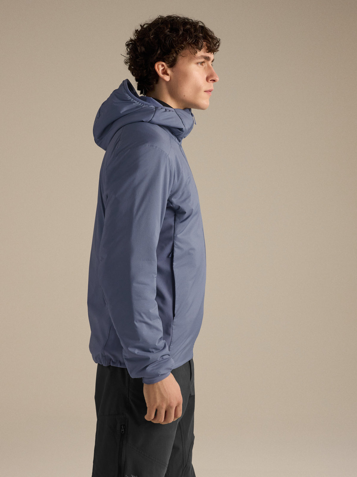 Atom Hoody Stratus Side View
