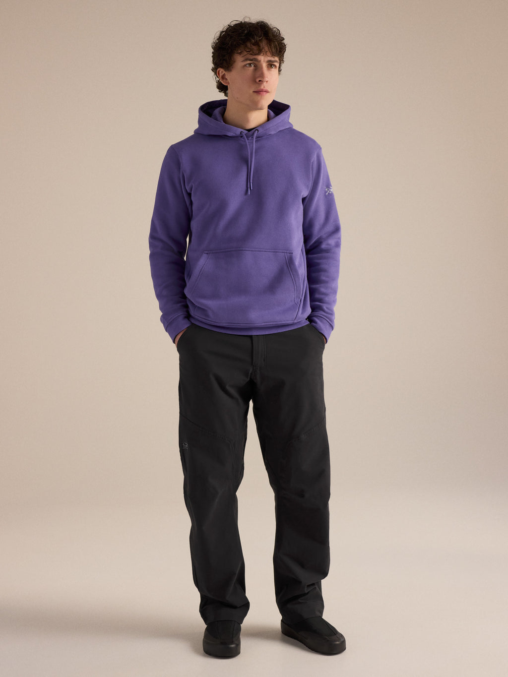 Emblem Fleece Hoody Blurple Full Body