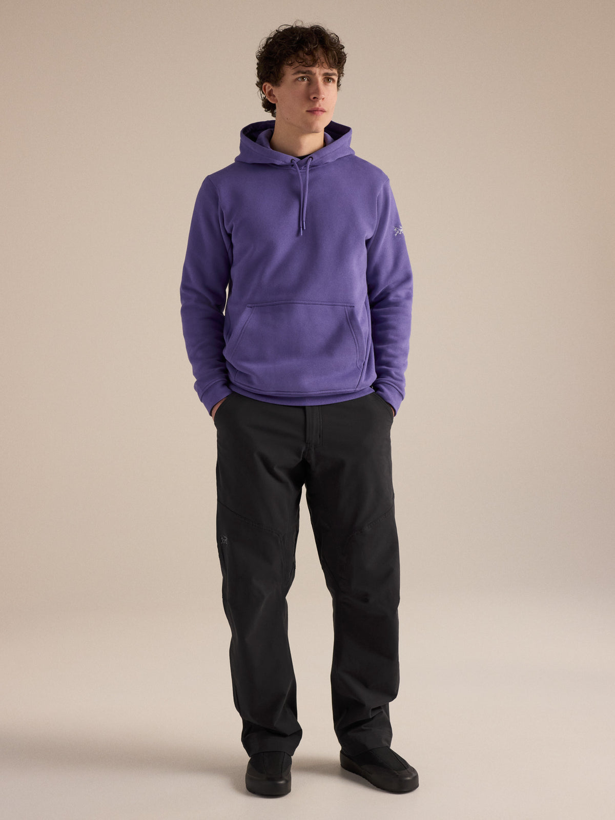 Emblem Fleece Hoody Blurple Full Body