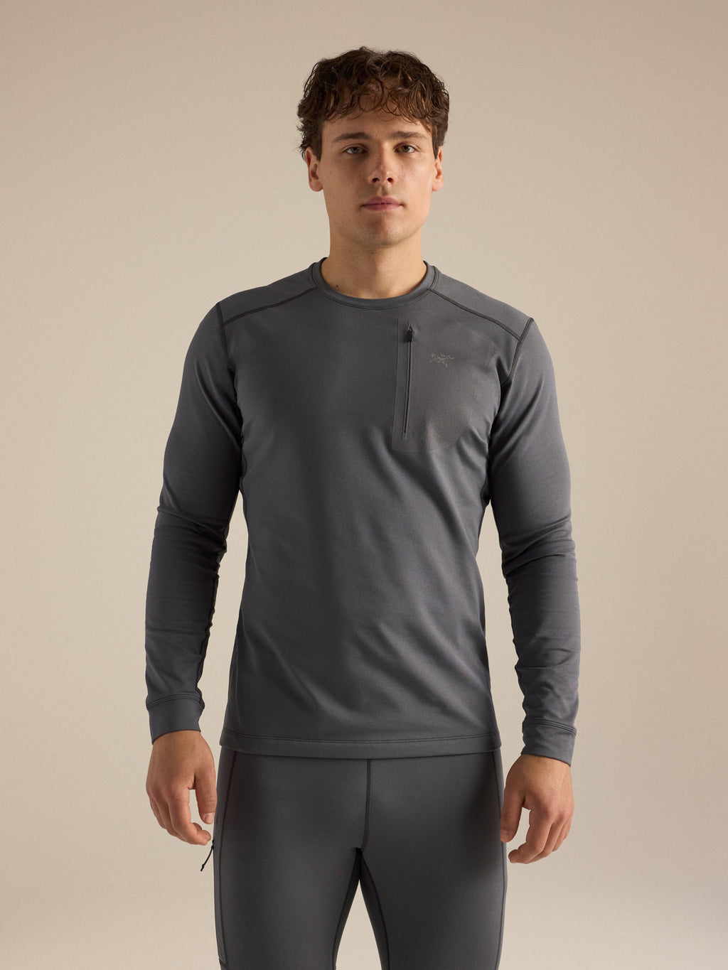 Rho LT Crew Neck Cloud Front View