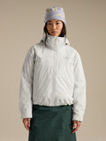 Altira Insulated Cropped Jacket Women's Arctic Silk Front View