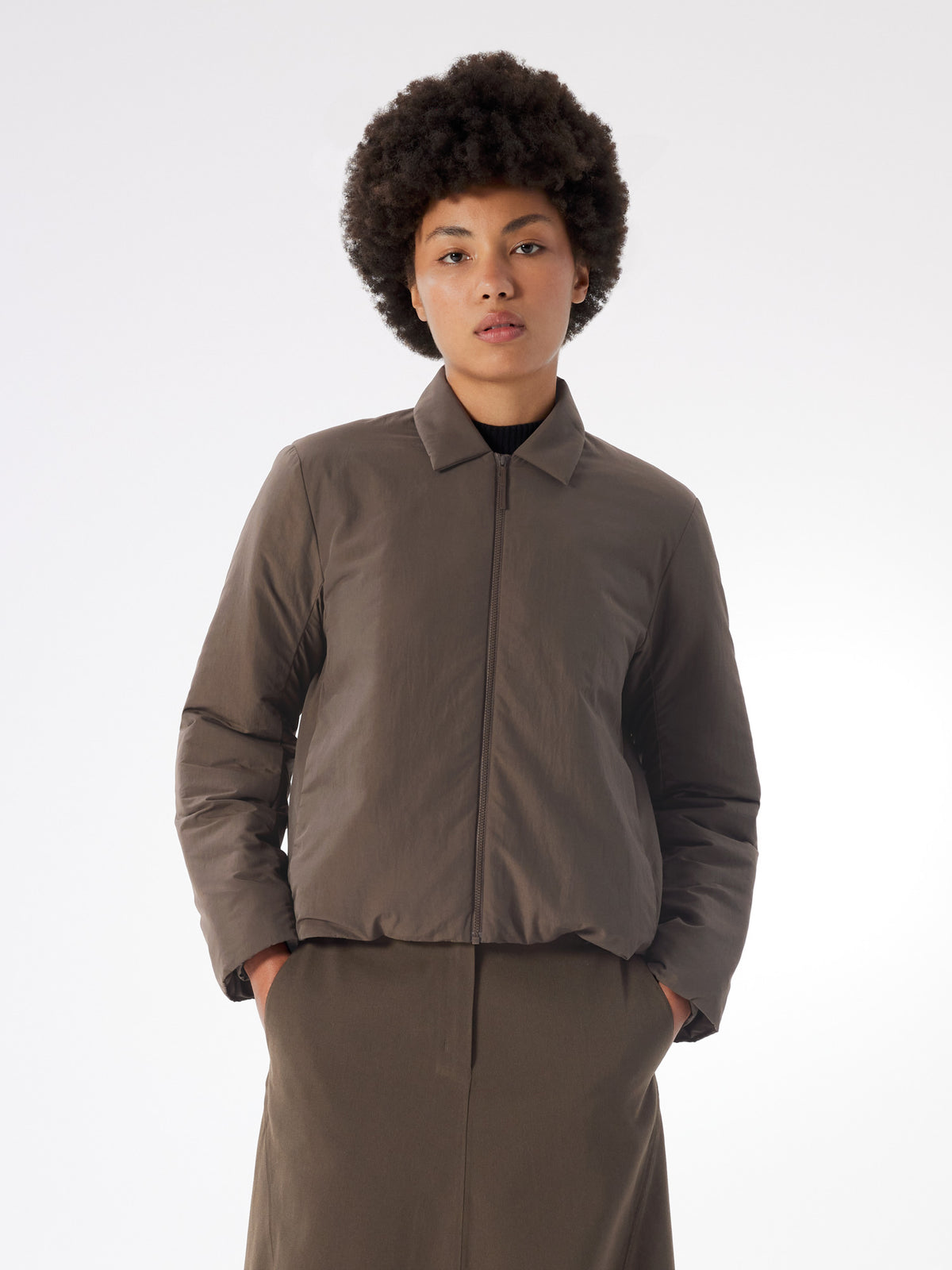Corva Insulated Jacket Women's Sable Front View