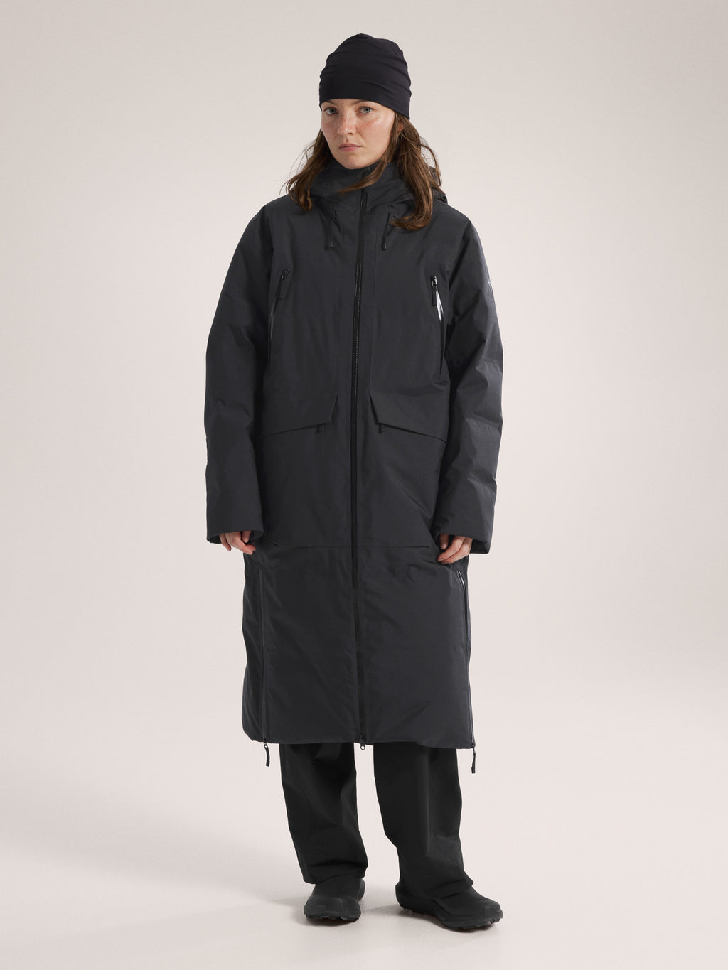 Liatris Down Parka Women's Black Front View