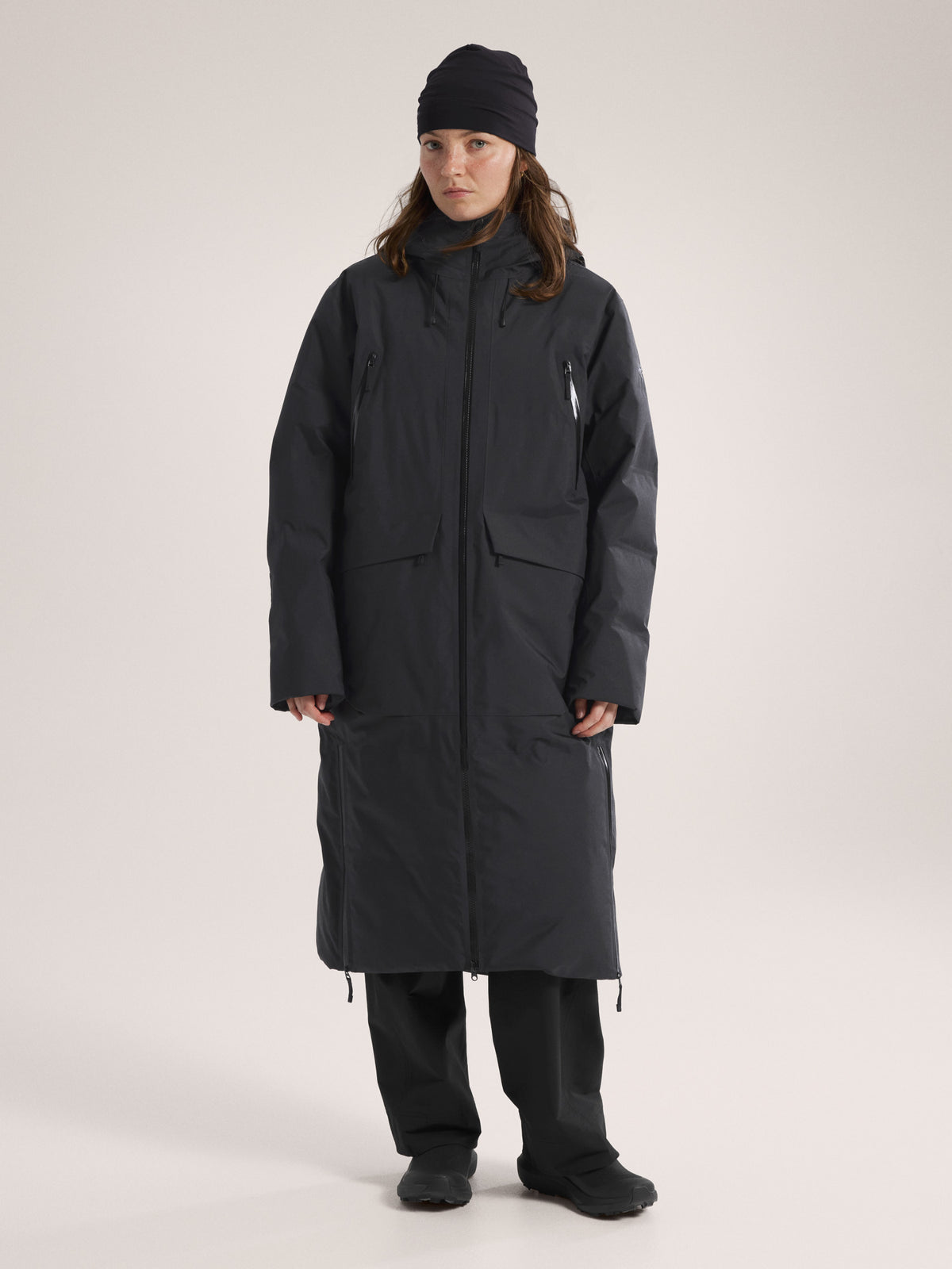 Liatris Down Parka Women's Black Front View