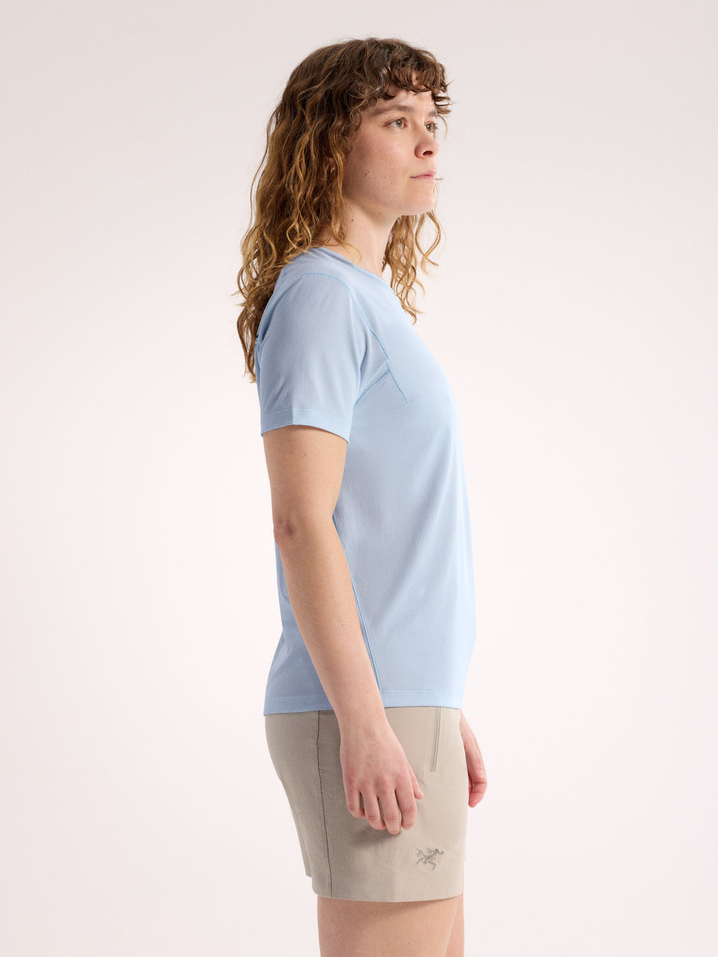 Sunna Speed Bird Crew Shirt SS Women's Alpine Blue Side View