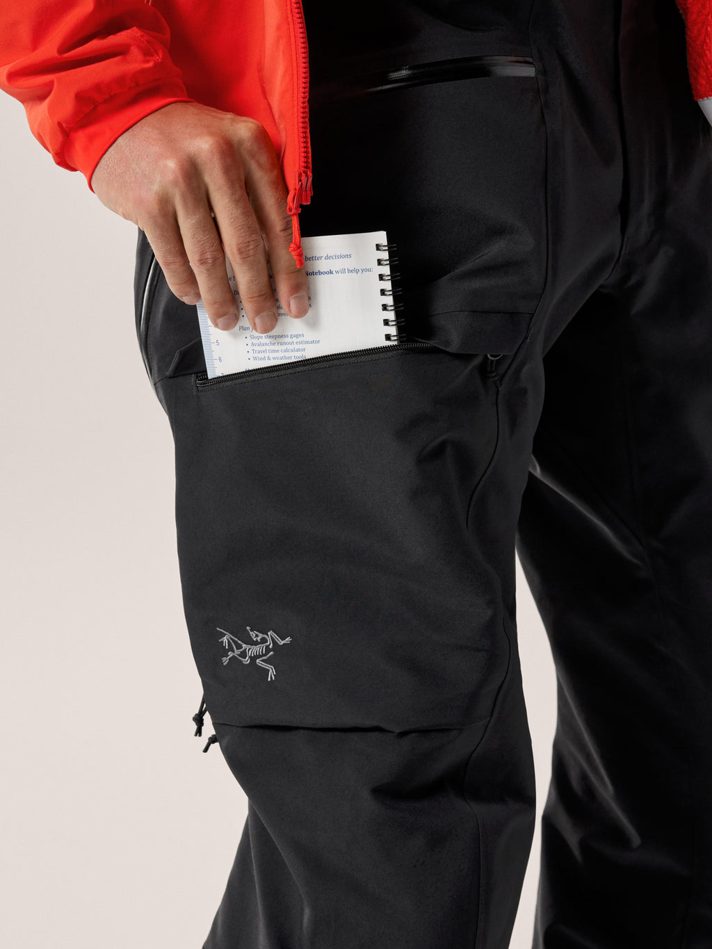 Ski Guide Bib Pant Black Detail 2