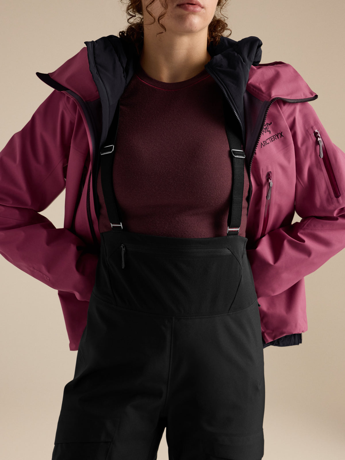 Alpha SV Bib Pant Women's Black Waist Detail