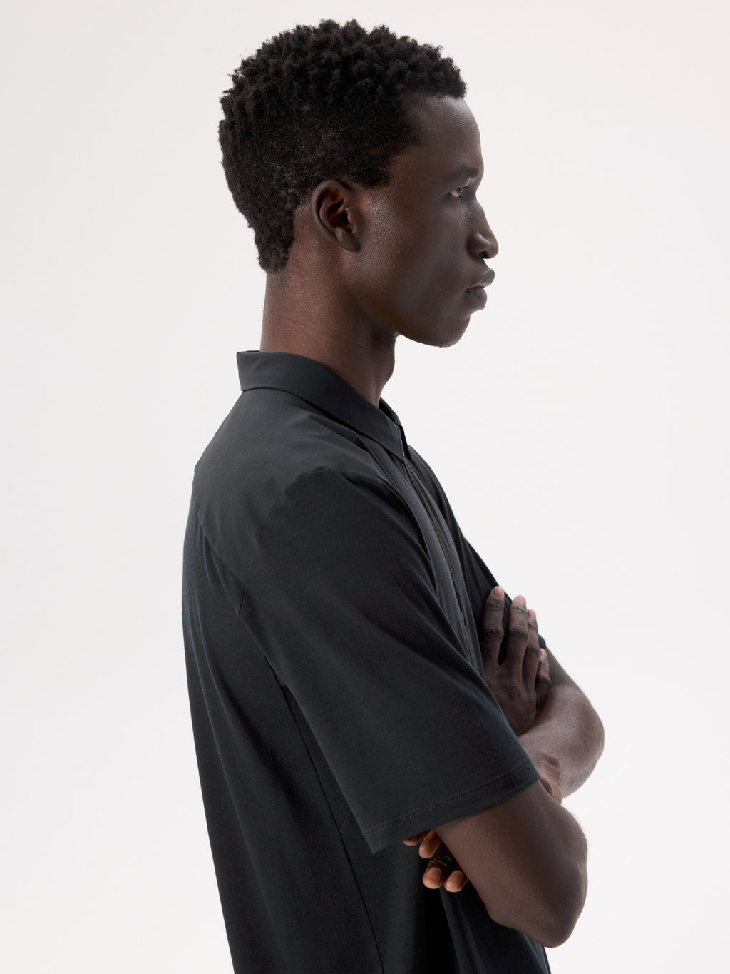 Frame Polo Shirt SS Black Hover
