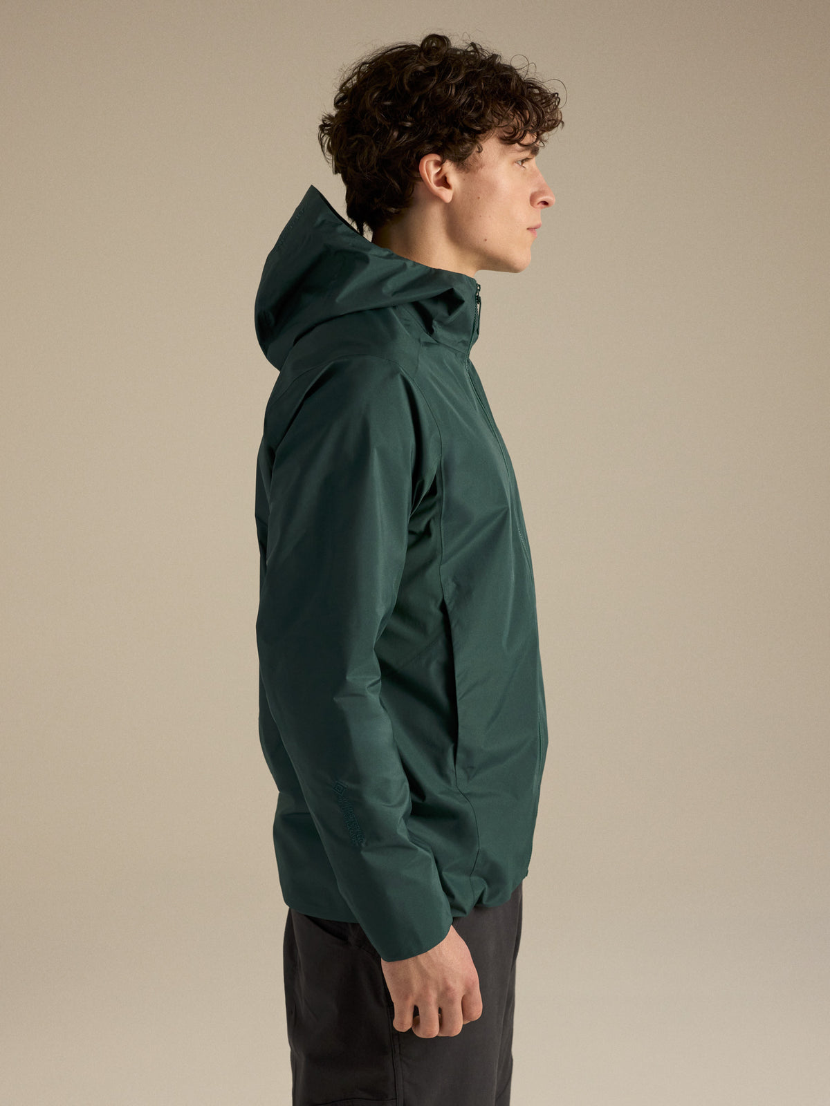 Solano Hoody Dark Jade Side View