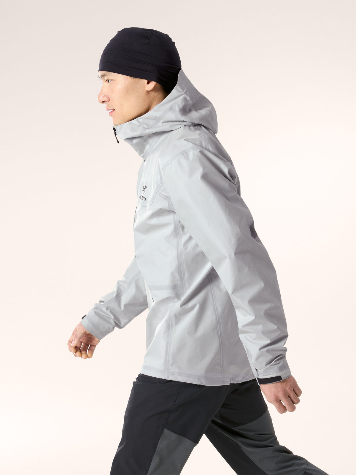 Alpha SL Jacket Arctic Silk / Black Side View