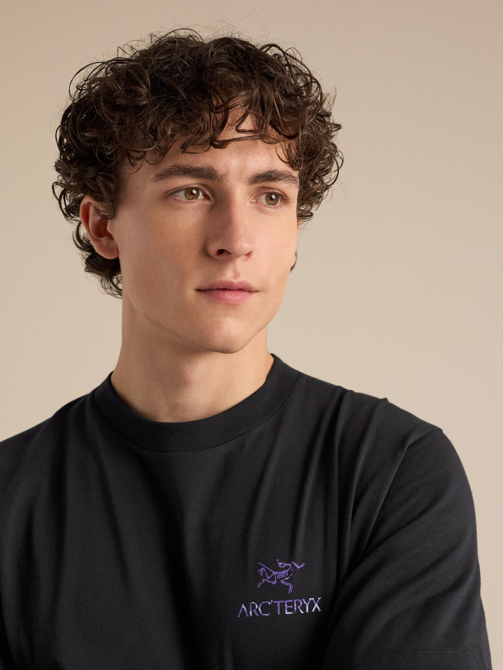 Kragg SL Cotton Jug Shirt SS Black / Violectric Fabric Detail
