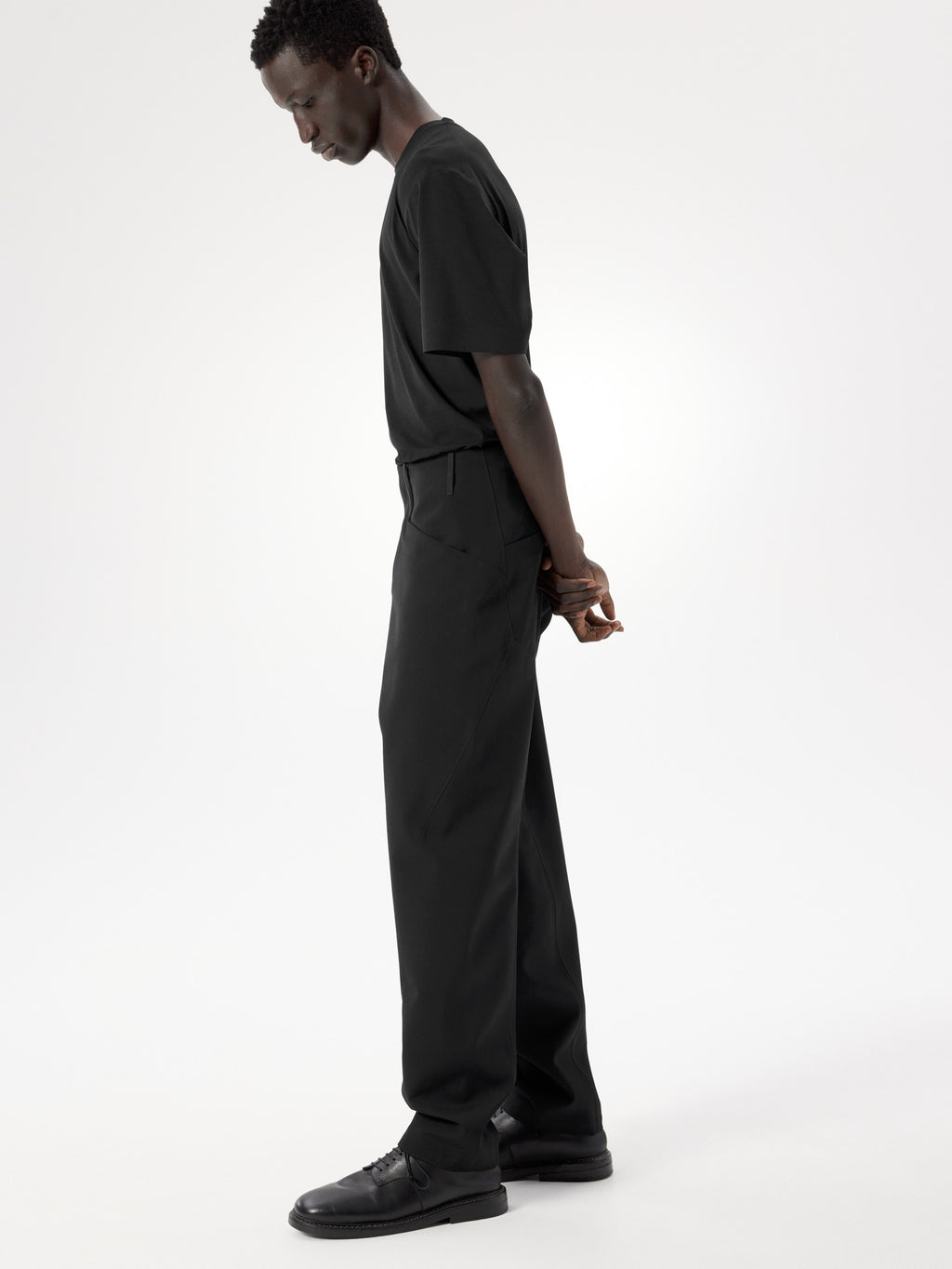 Voronoi Wool Pant Black Profile