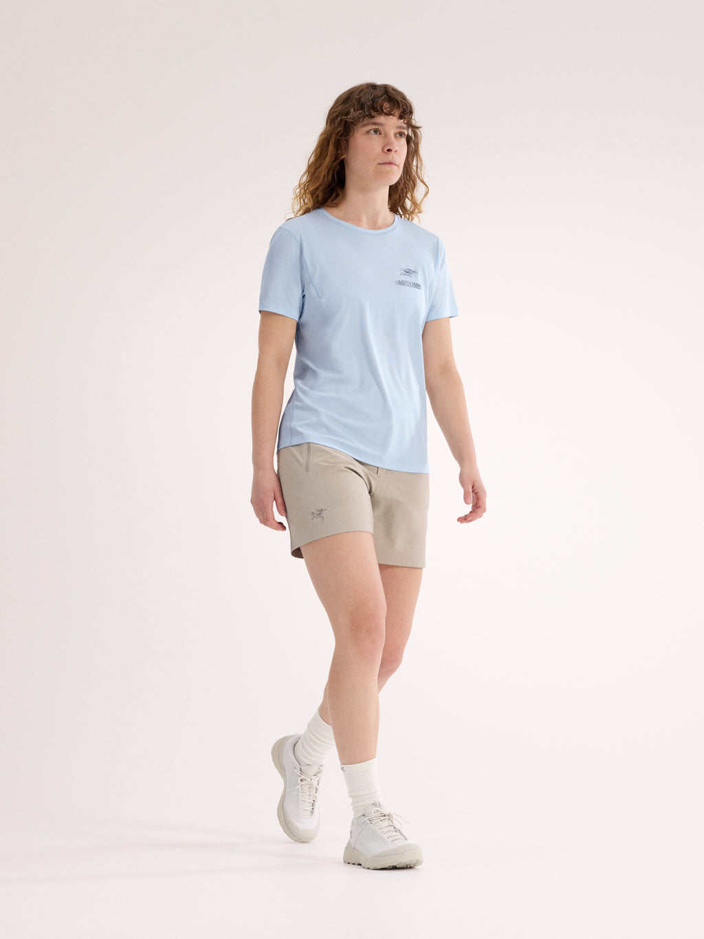 Sunna Speed Bird Crew Shirt SS Women's Alpine Blue Full Body