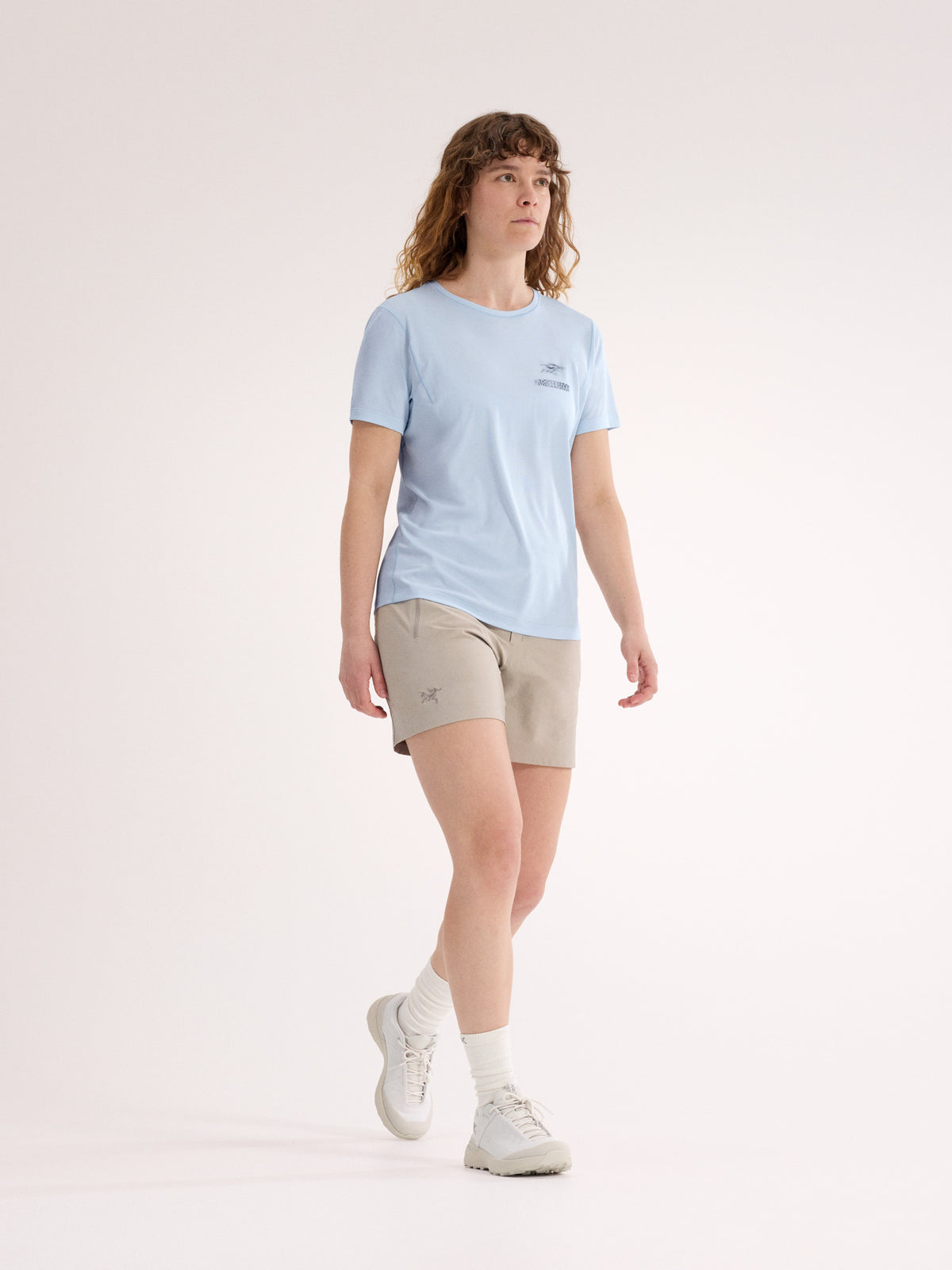 Sunna Speed Bird Crew Shirt SS Women's Alpine Blue Full Body