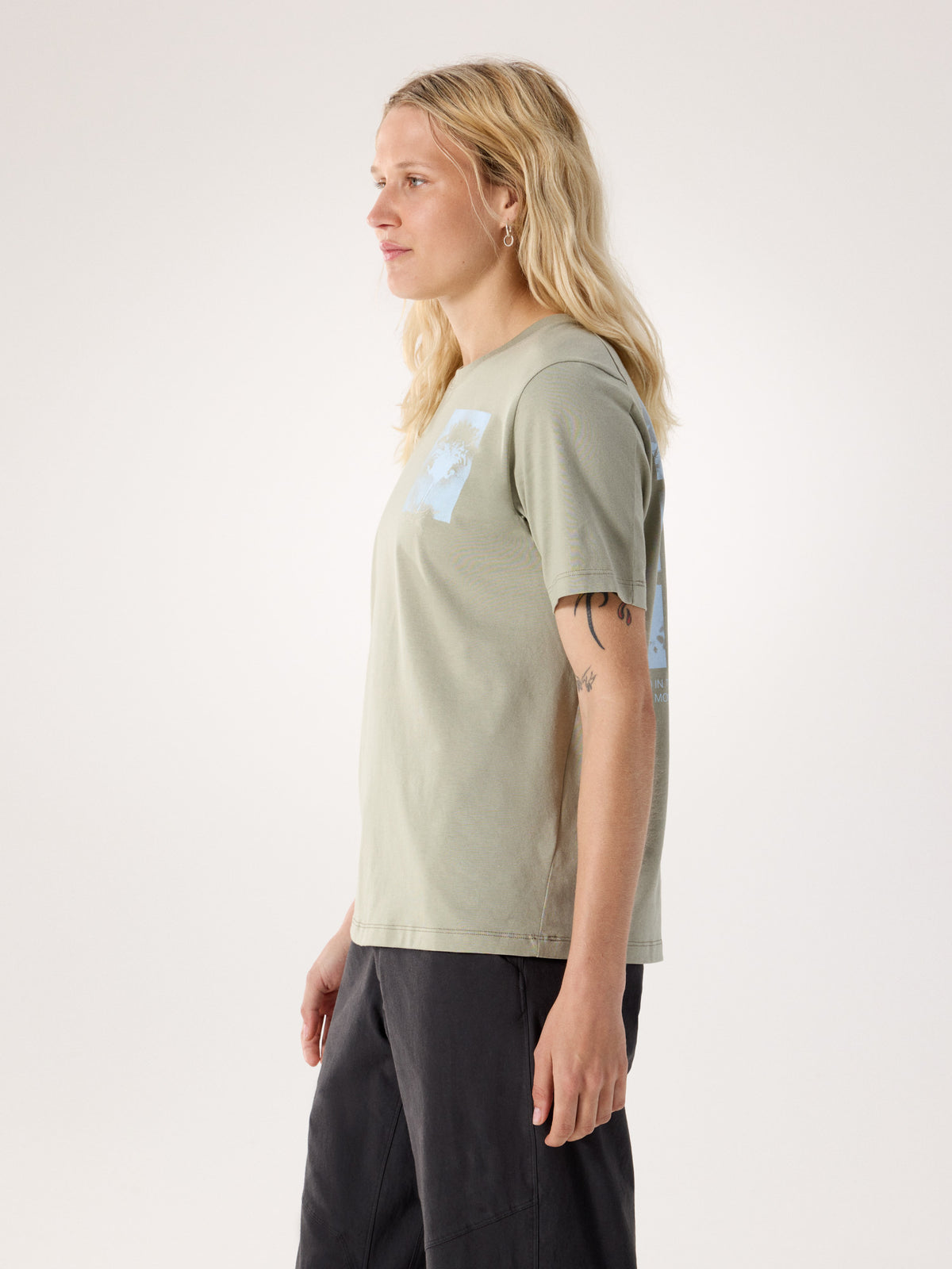 Kragg SL Cotton Superbloom Crew Shirt SS Women's Habitat Side View