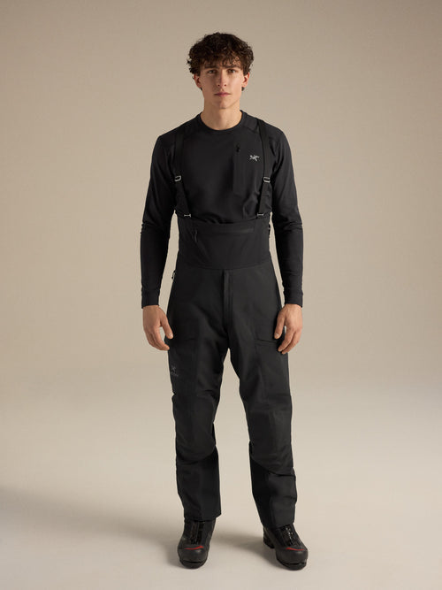 Alpha SV Bib Pant Black Front View
