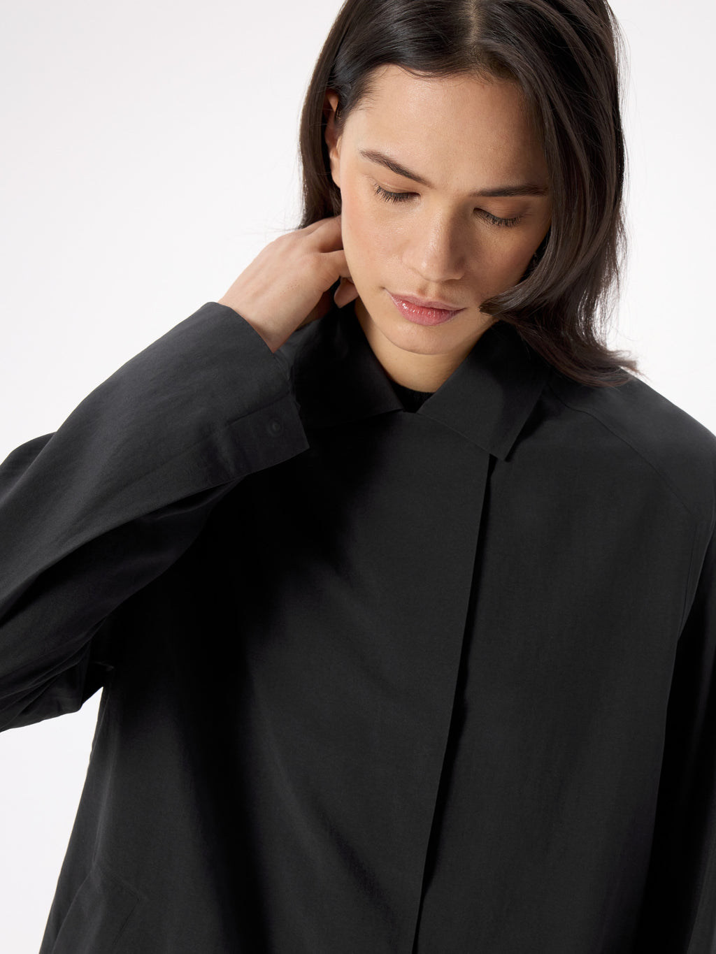 Nitra SL Trench Coat Women's Black Detail 4