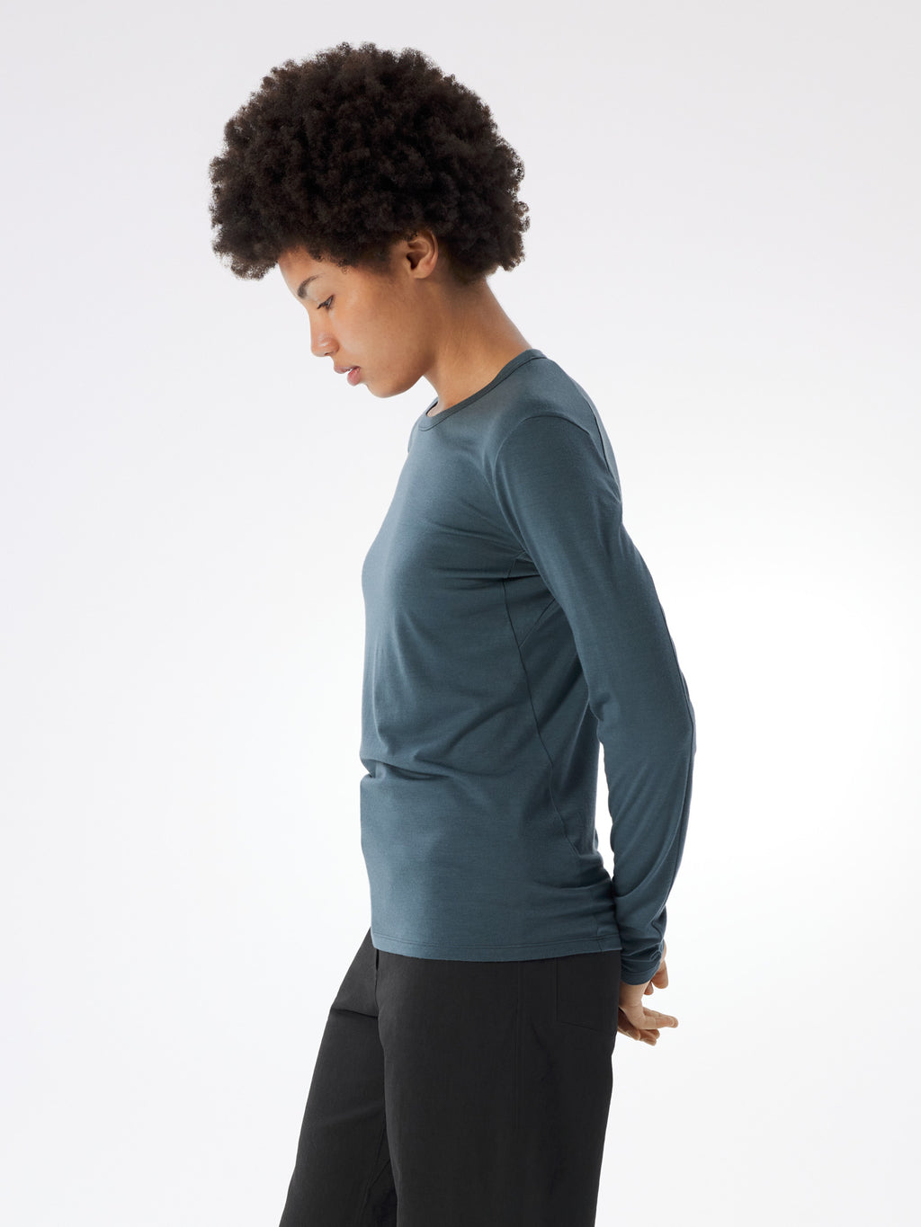 Frame Crew Neck Shirt LS Women's Neptune Profile