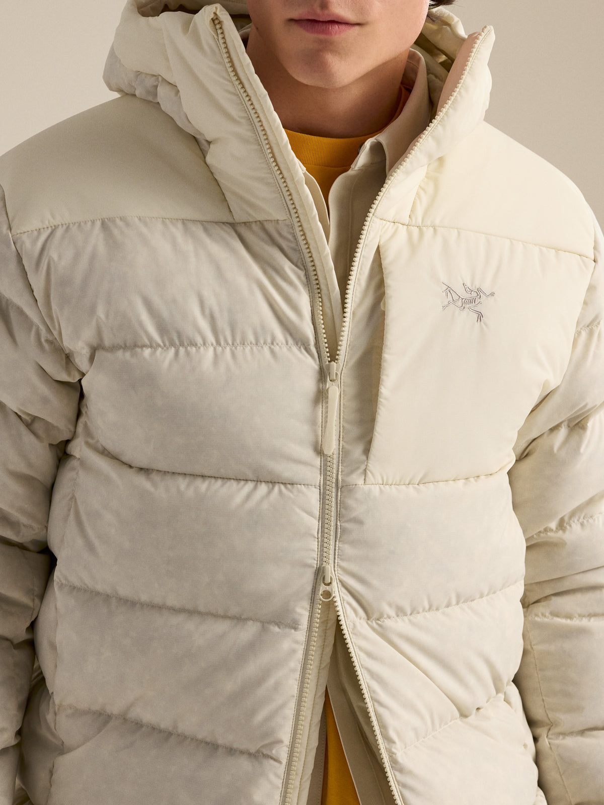 Thorium Hoody Sea Salt Fabric Detail