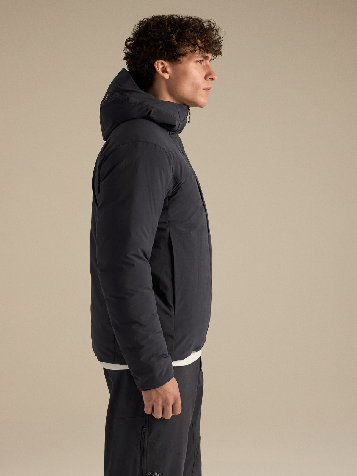 Epsilon Insulated Hoody Black Side View