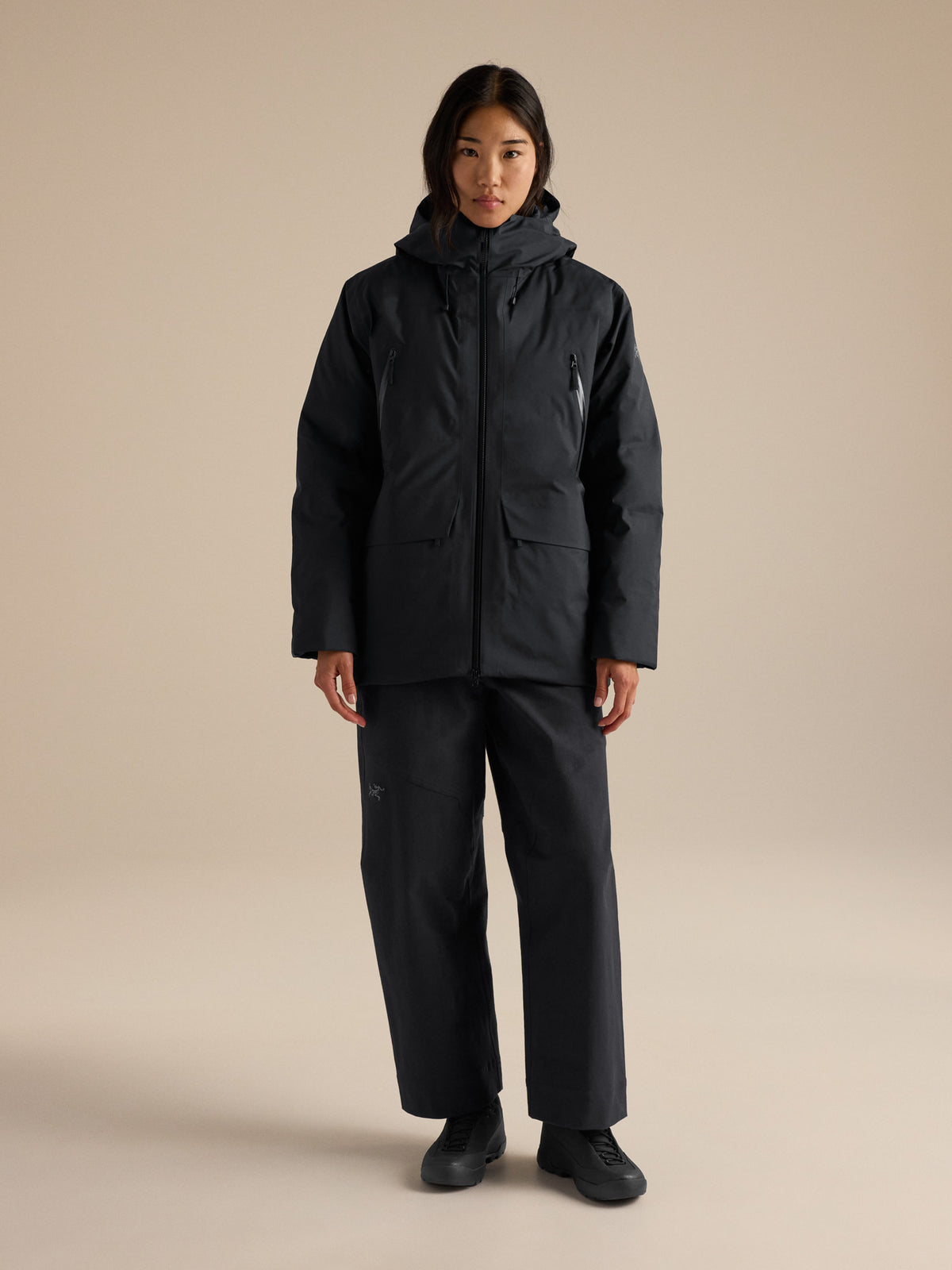 Liatris Down Jacket Women's Black Full Body