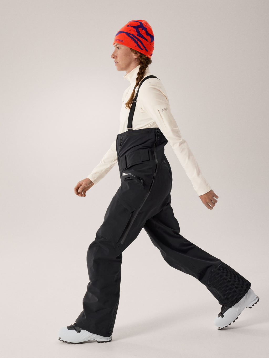 Ski Guide Bib Pant Women's Black Side View