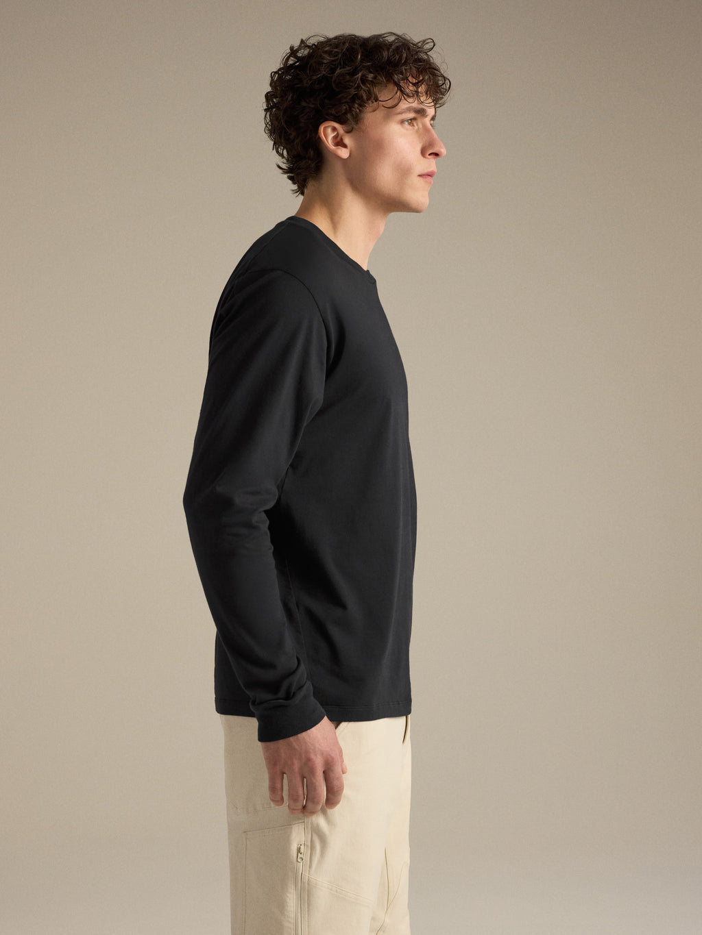 Kragg SL Cotton Shirt LS Black Side View