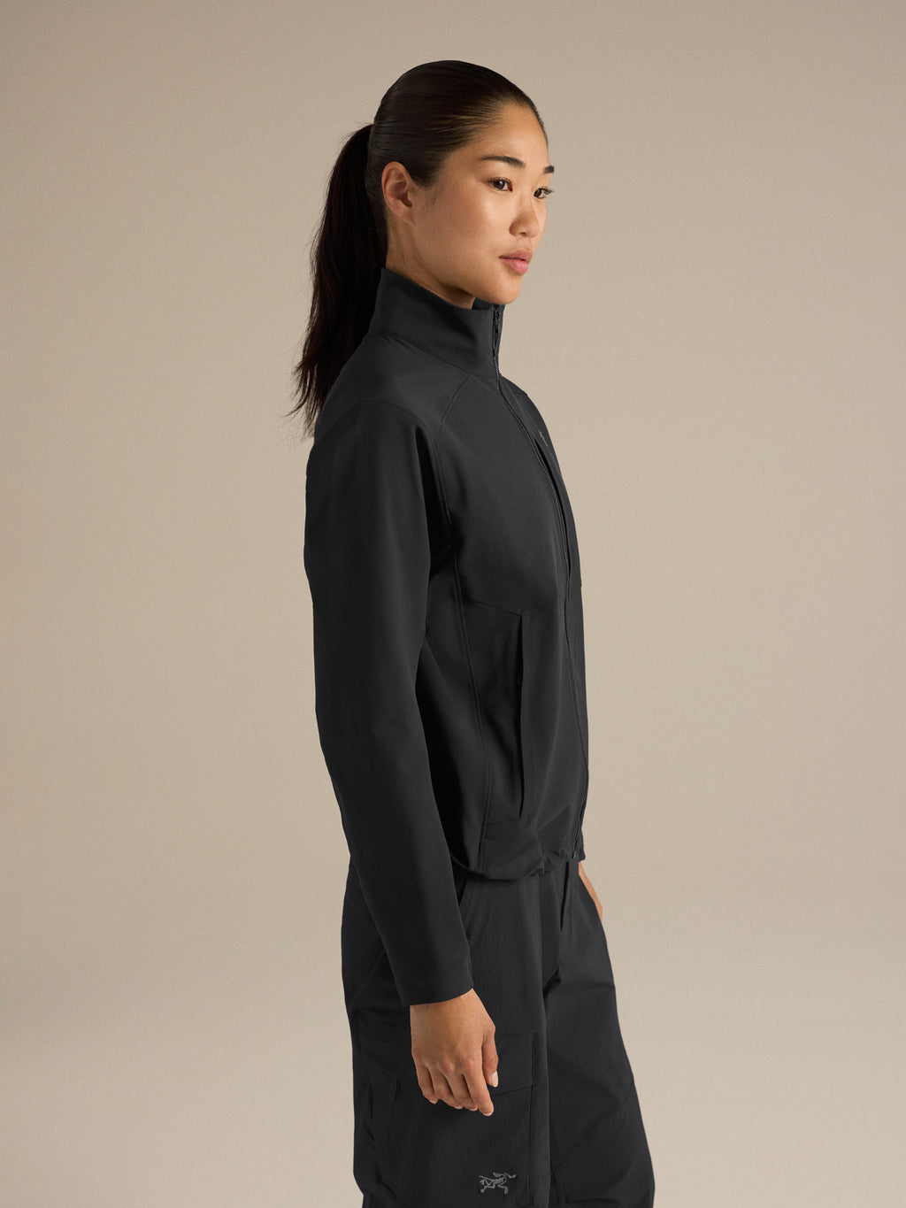 Gamma Jacket Women's Black Side View
