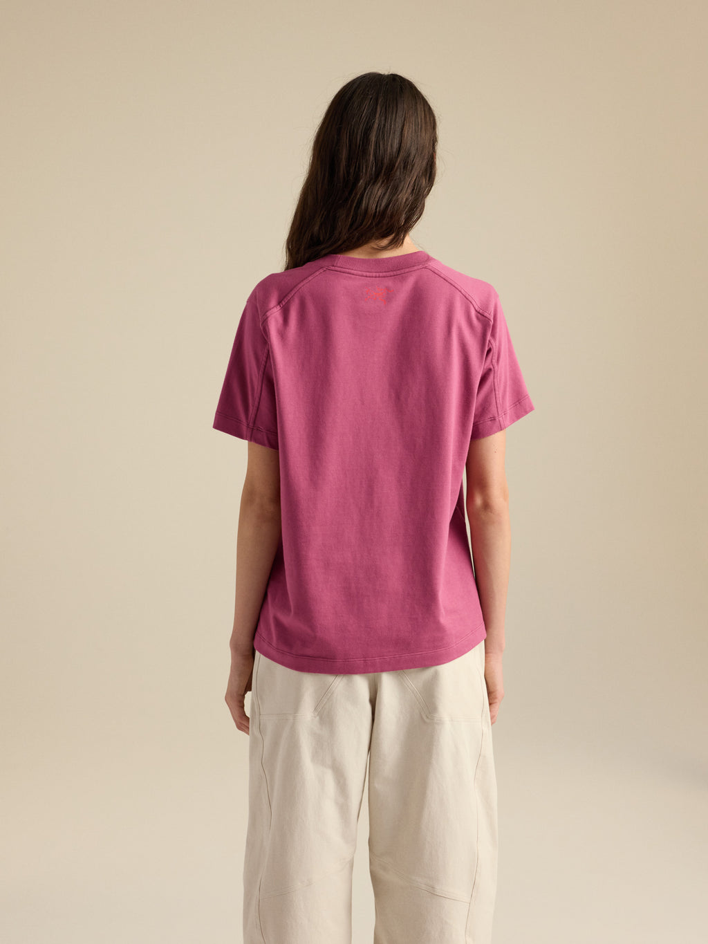 Kragg Cotton Dream State Crew Neck Shirt SS Women's Lt Renegade / Renegade Back View