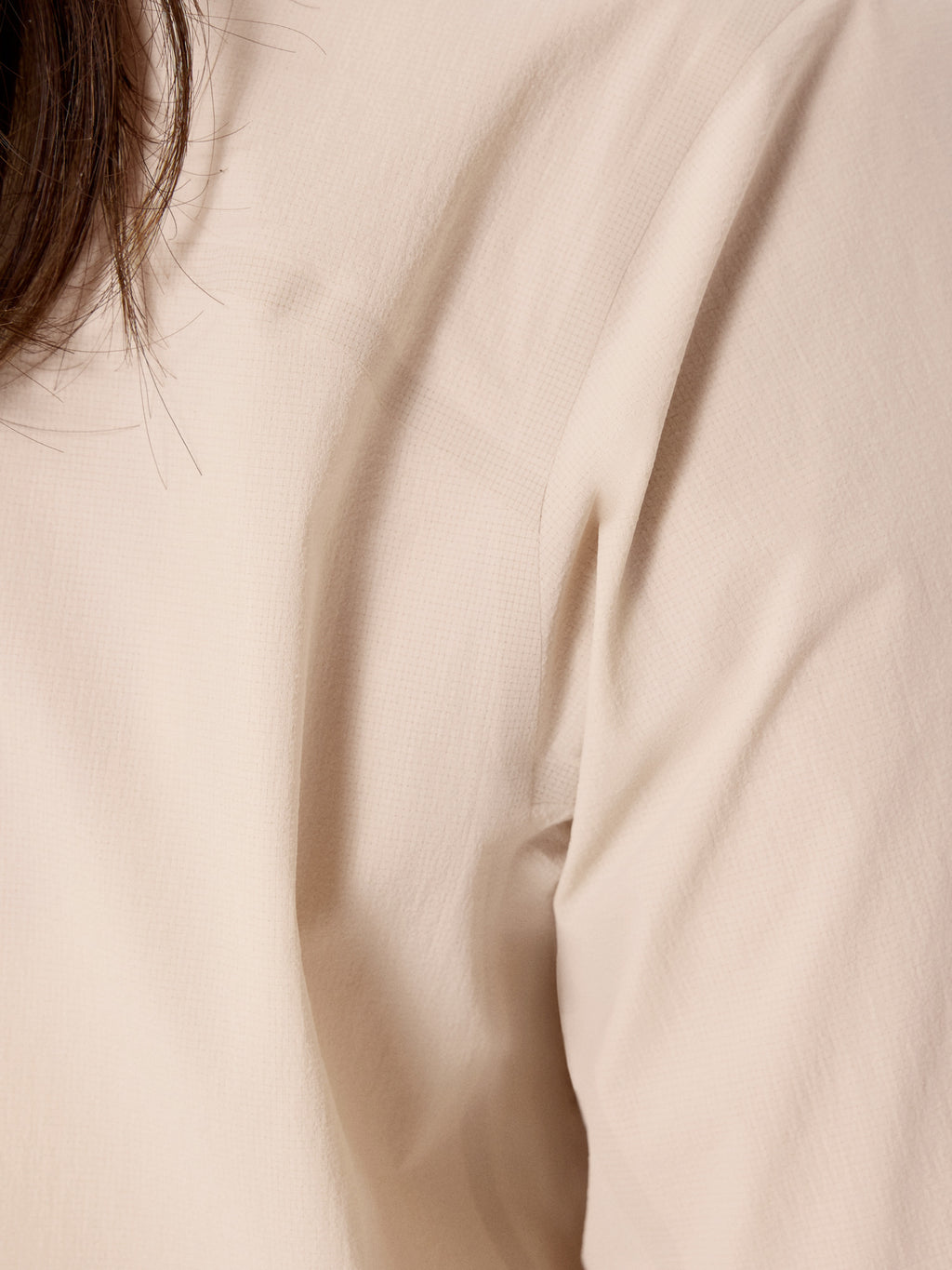Olia Shirt SS Women's Sea Salt Fabric Detail