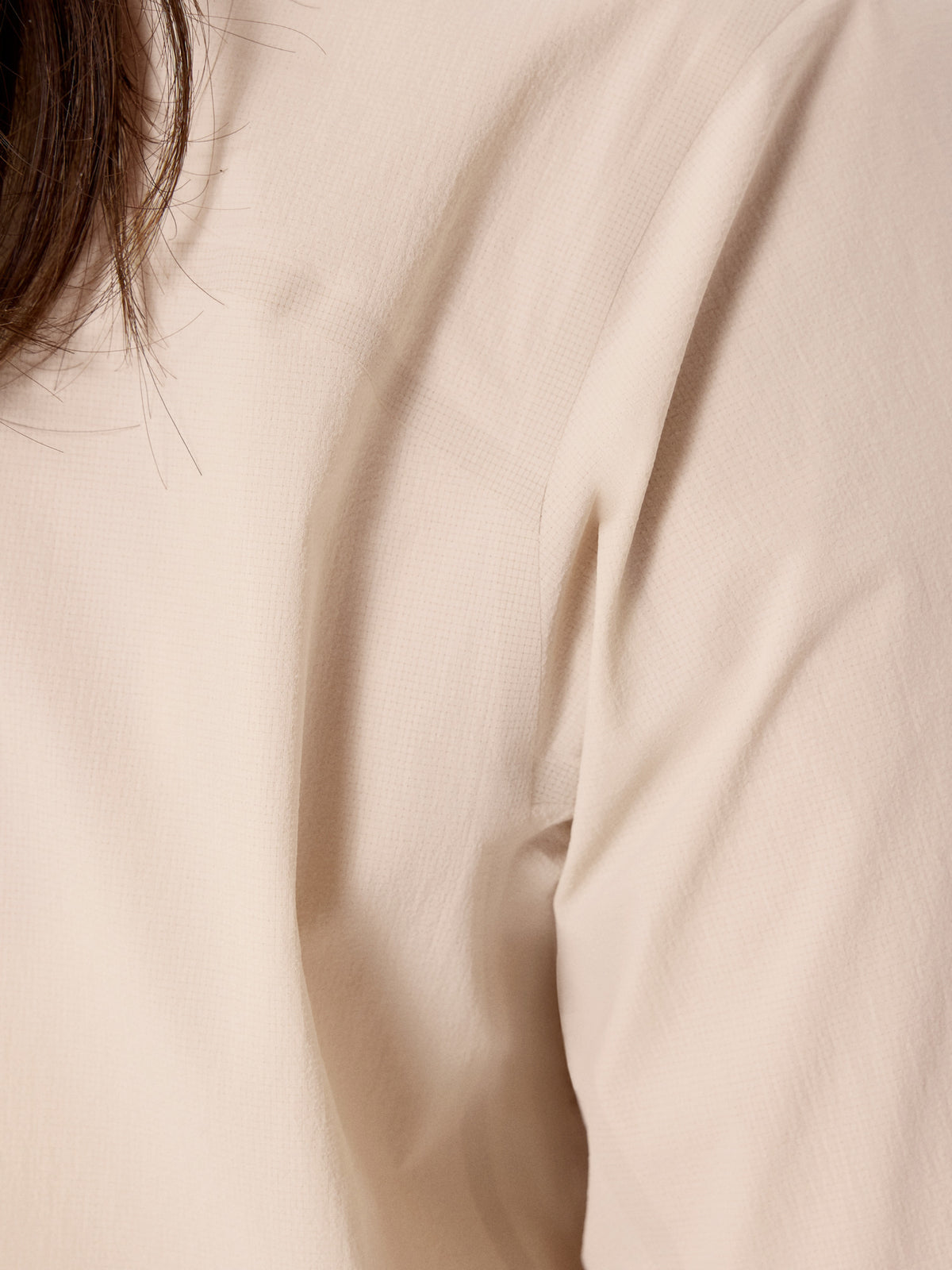 Olia Shirt SS Women's Sea Salt Fabric Detail