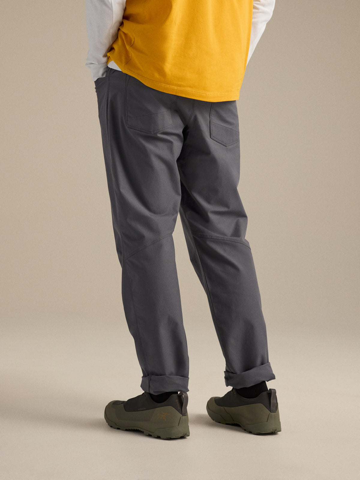 Kragg Cotton Pant Cloud Detail 1