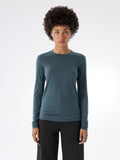 Frame Crew Neck Shirt LS Women's Neptune Front View