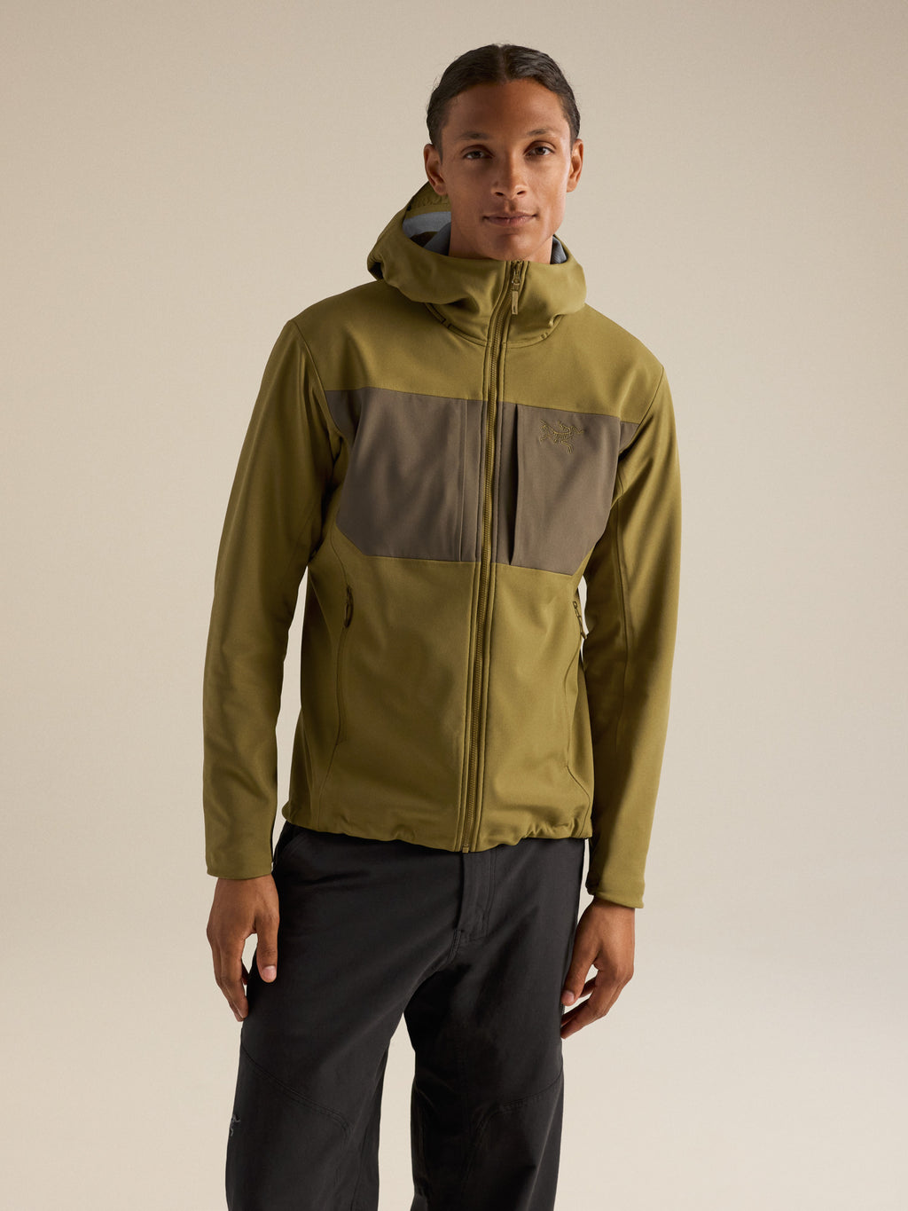 Gamma MX Hoody Bracken / Mongoose Front View