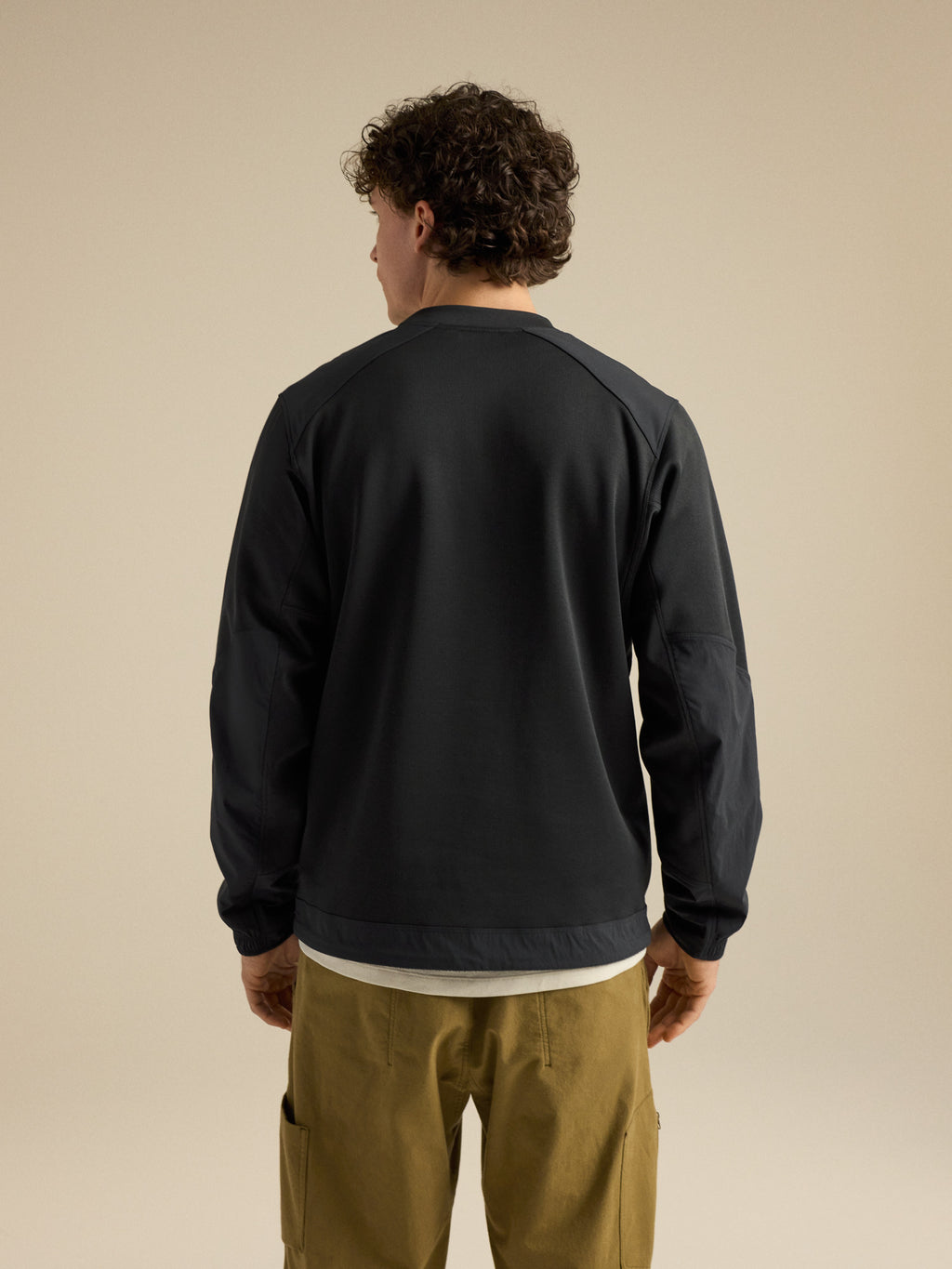 Konseal Crew Neck Pullover Black Back View