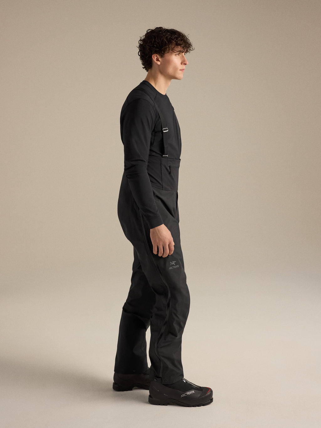 Alpha SV Bib Pant Black Side View