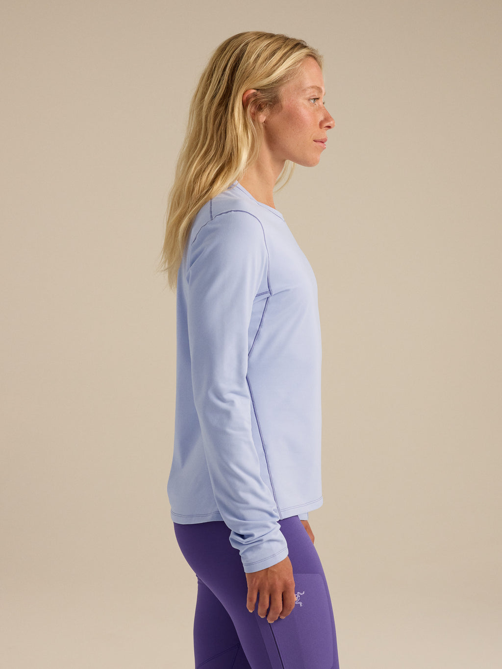 Rho Crew Neck LS Women's Kasumi / Blurple Side View