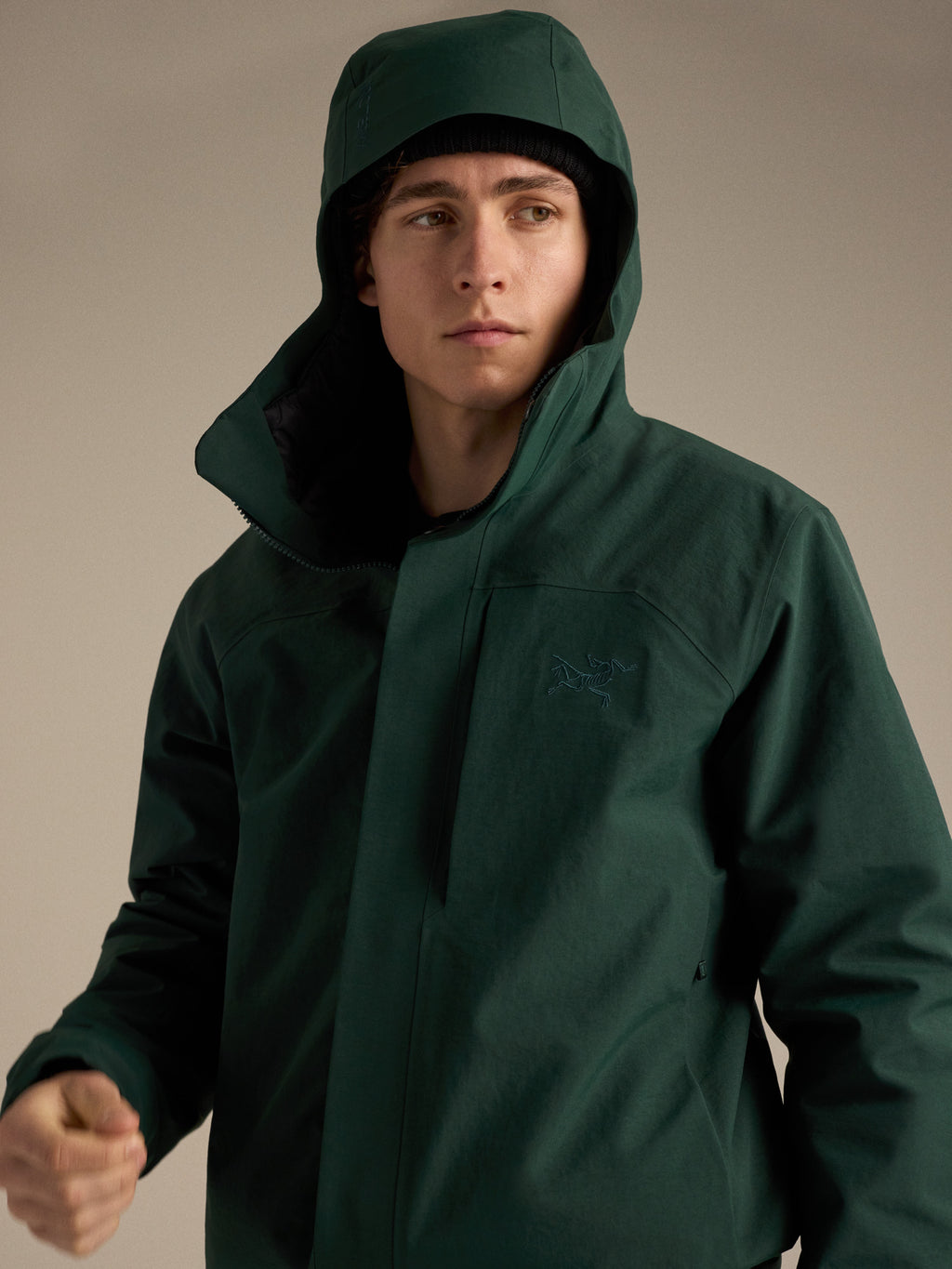 Therme Insulated Jacket Dark Jade Detail 1