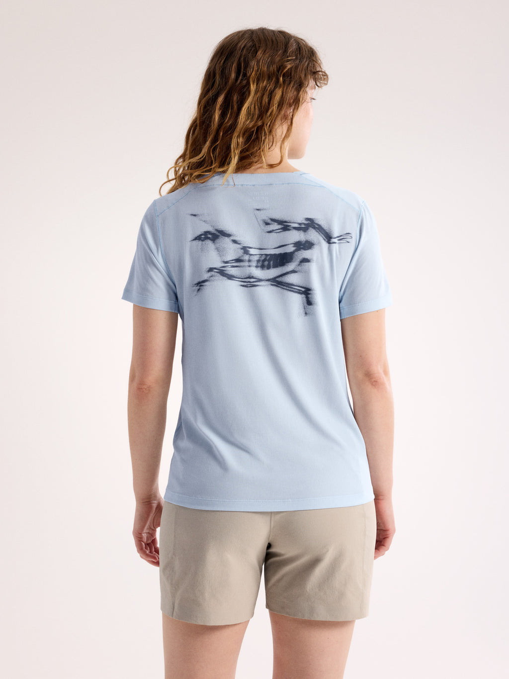 Sunna Speed Bird Crew Shirt SS Women's Alpine Blue Back View