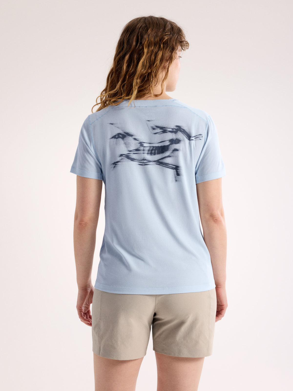 Sunna Speed Bird Crew Shirt SS Women's Alpine Blue Back View
