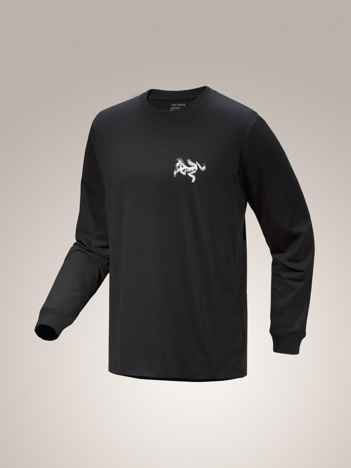 Kragg SL Cotton Bird Tile Shirt LS Black / Arctic Silk 