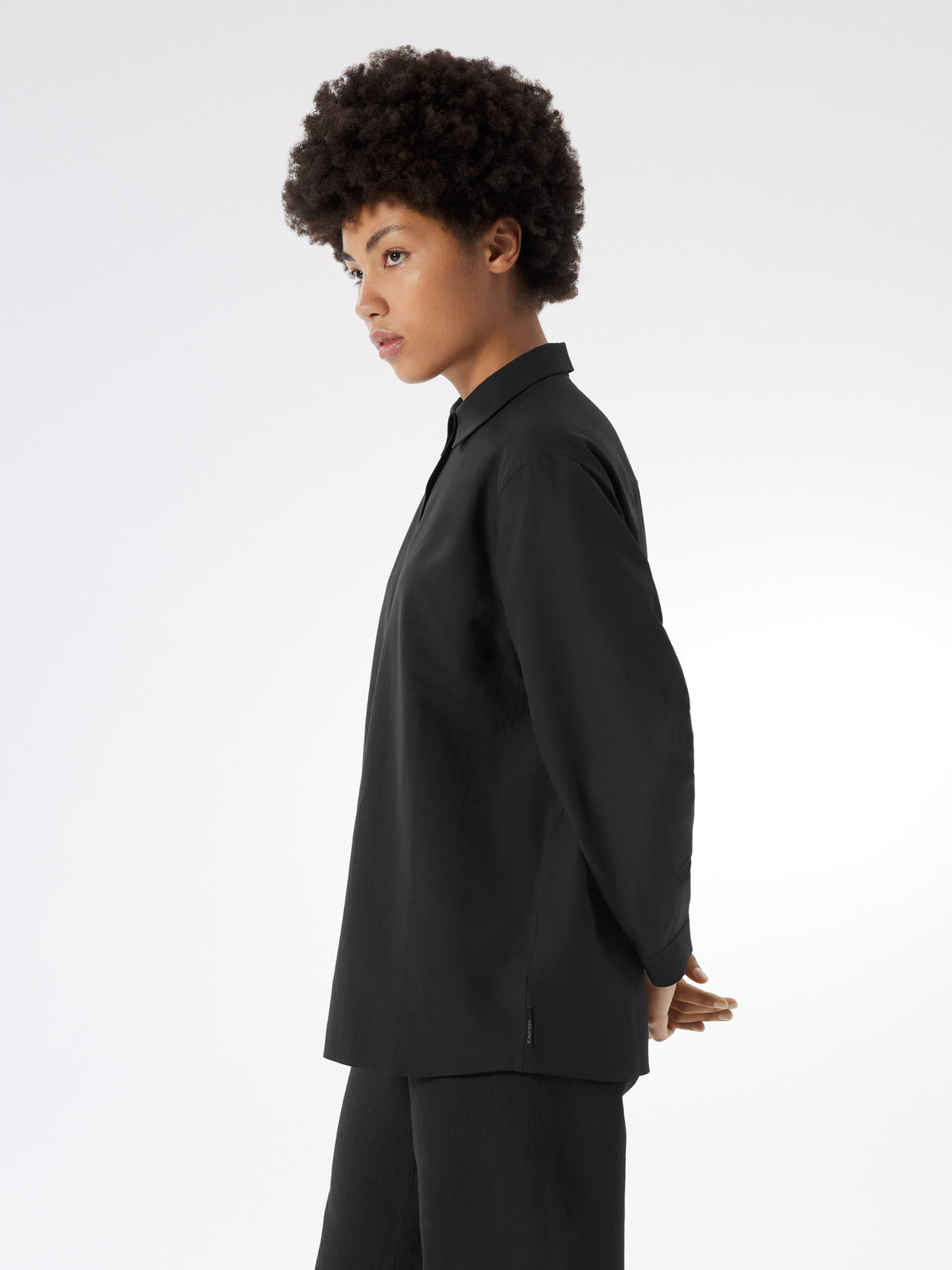 Pixa Shirt LS Women's Black Profile