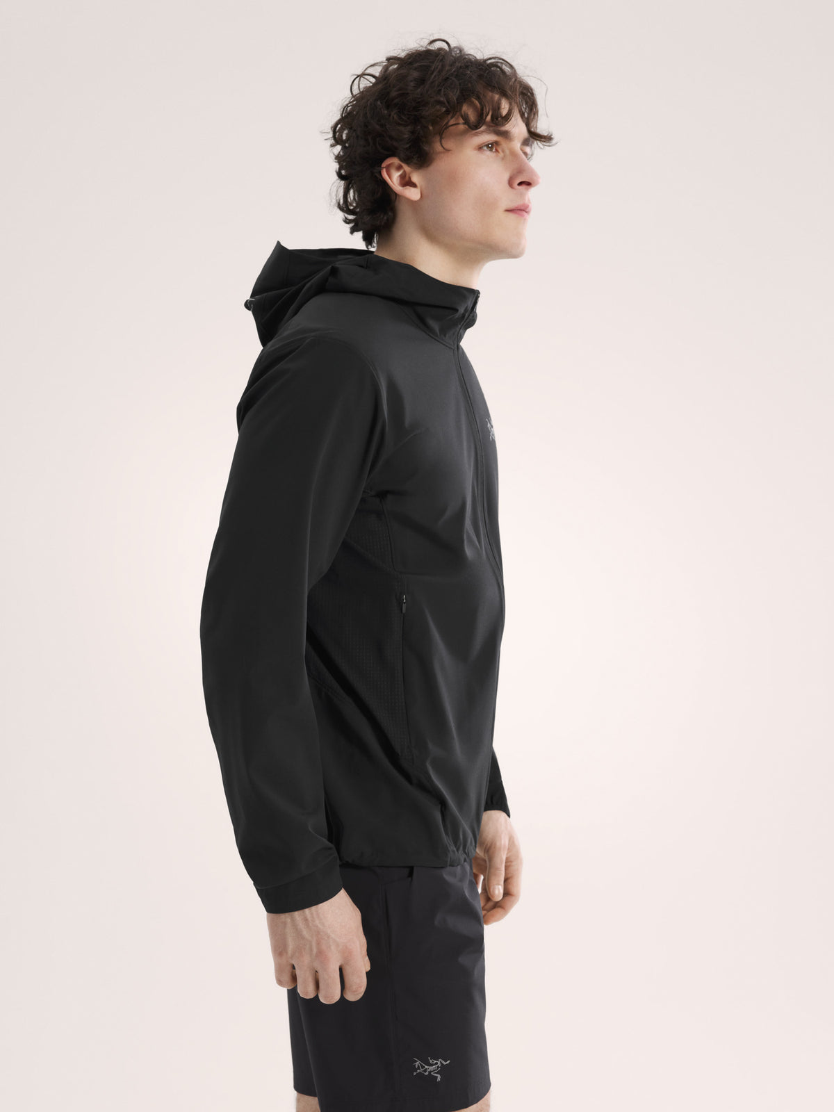 Incendo Hybrid Hoody Black Side View