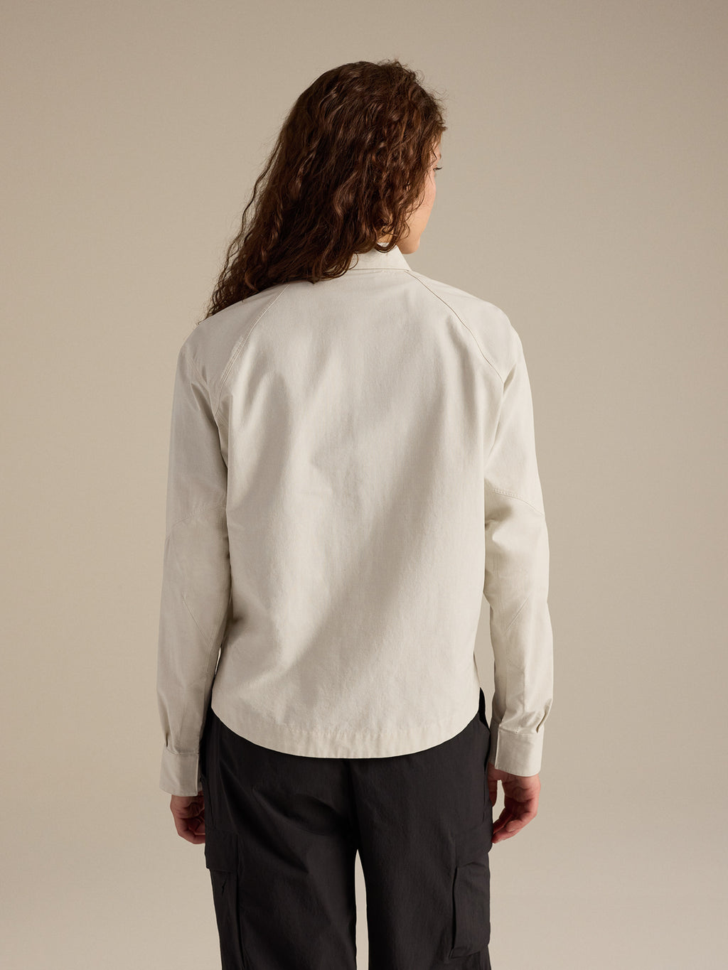 Clarkia SL Cotton Overshirt Women's Sea Salt Back View