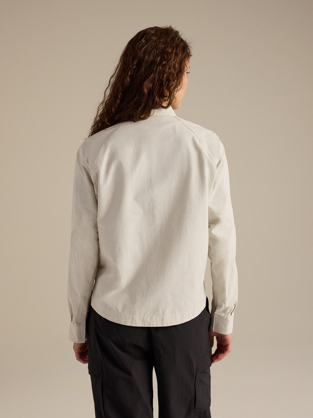 Clarkia SL Cotton Overshirt Women's Sea Salt Back View